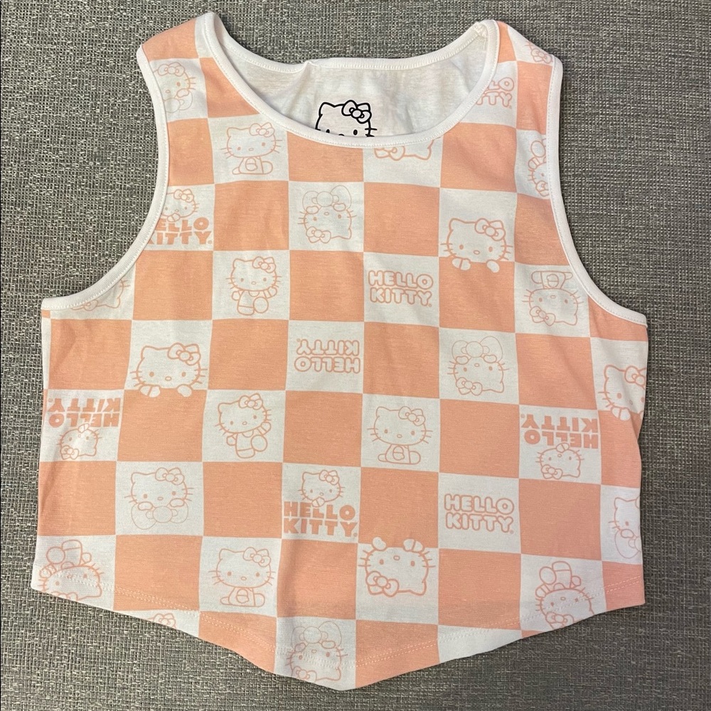 Hello Kitty checkered crop top